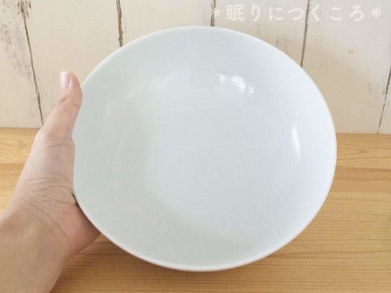 無印良品の白磁多様鉢大きさ比較