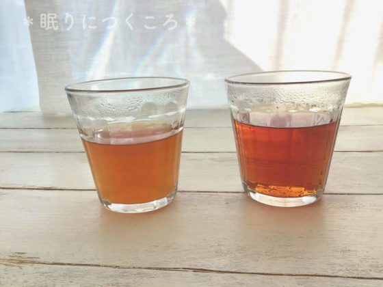 業務スーパーの生姜紅茶と日東紅茶の濃さの違い