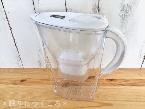 ブリタの浄水ポッドマレーラCOOL全パーツをセットした様子