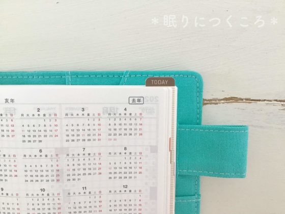 TODAY見出しでお目当てのページが見つけやすいほぼ日手帳オリジナルカレルチャペックのダーシェンカ下敷き