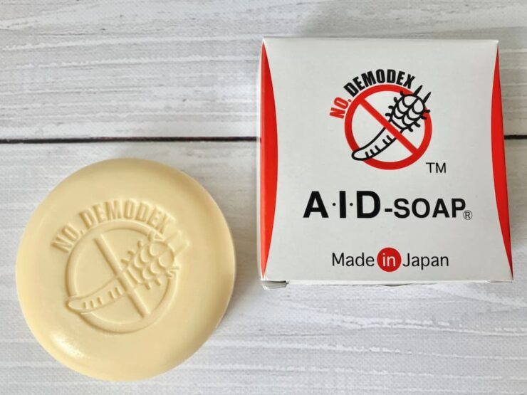 顔ダニ（ニキビダニ）治療で購入したフィジカルのAIDソープ